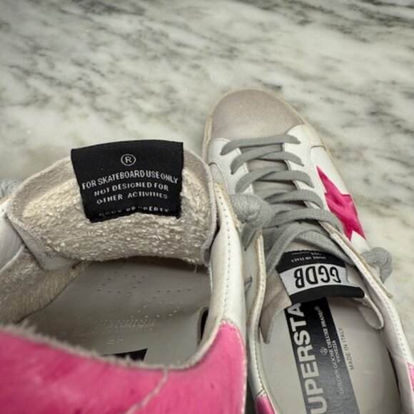 Golden Goose Super-Star limited LTD161/205 (pink star/heel tab) Size EU37/US7 - Picture 9 of 13